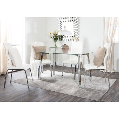 Edzard Dining Set with 4 Chairs