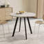 Modern Minimalist Circular Dining Table,Cement Texture, Medieval Modern Small Circular Dining Table, Casual Coffee Table
