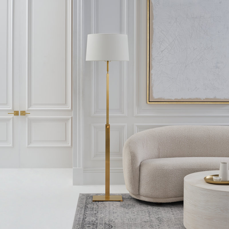 Cadmus Floor Lamp, Antique Brass