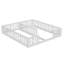 Solid Wood Montessori Floor Bed With Star Guardrails, For Two 90X200cm European Single Beds, Twin Kids Playpen Bed-140977973-140517637