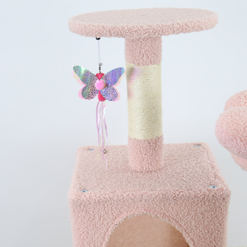 71 inch flower cat tree, Rose