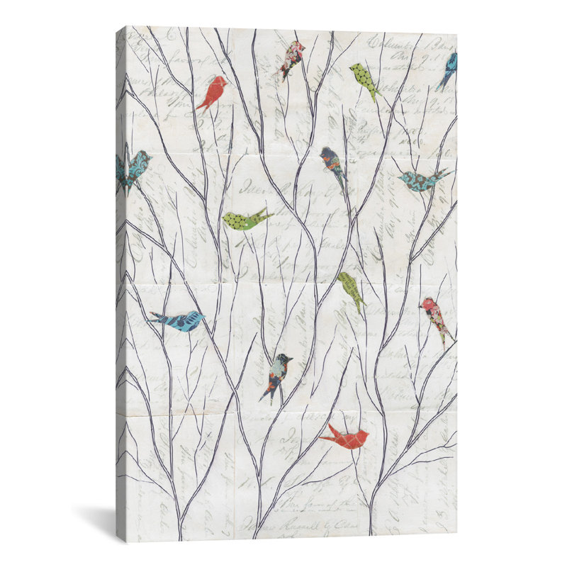 «Summer Birds Context I», impression, H 12 po x l 8 po x P 0,75 po, Toile tendue