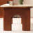 Retro stone slab solid wood coffee table