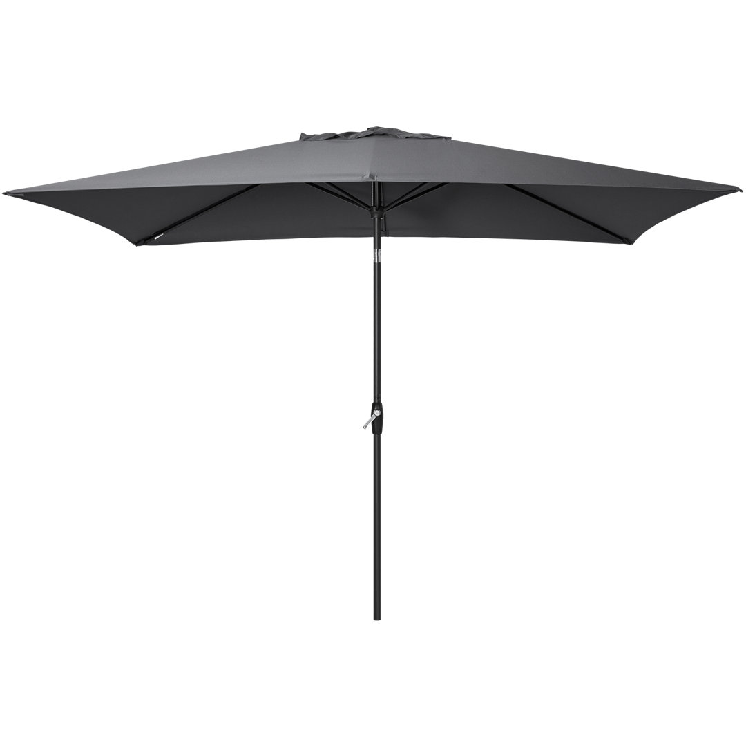 Shinetta 6.5 x 10 Ft. Square Market Umbrella Arlmont & Co. Fabric 