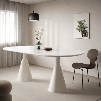 Modern Cream Marble Dining Table
