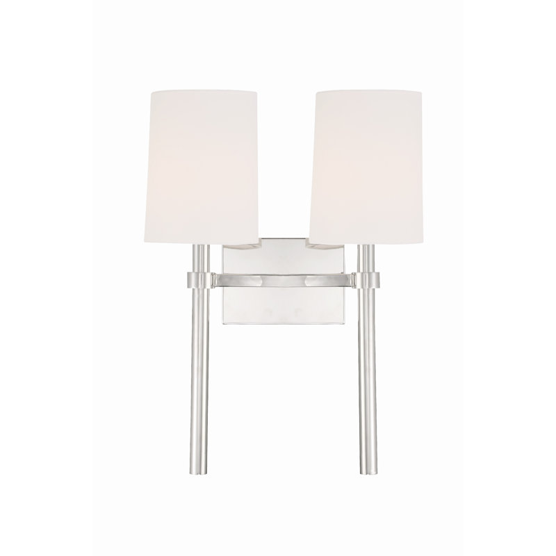 2 - Light Dimmable Wallchiere, Polished Nickel