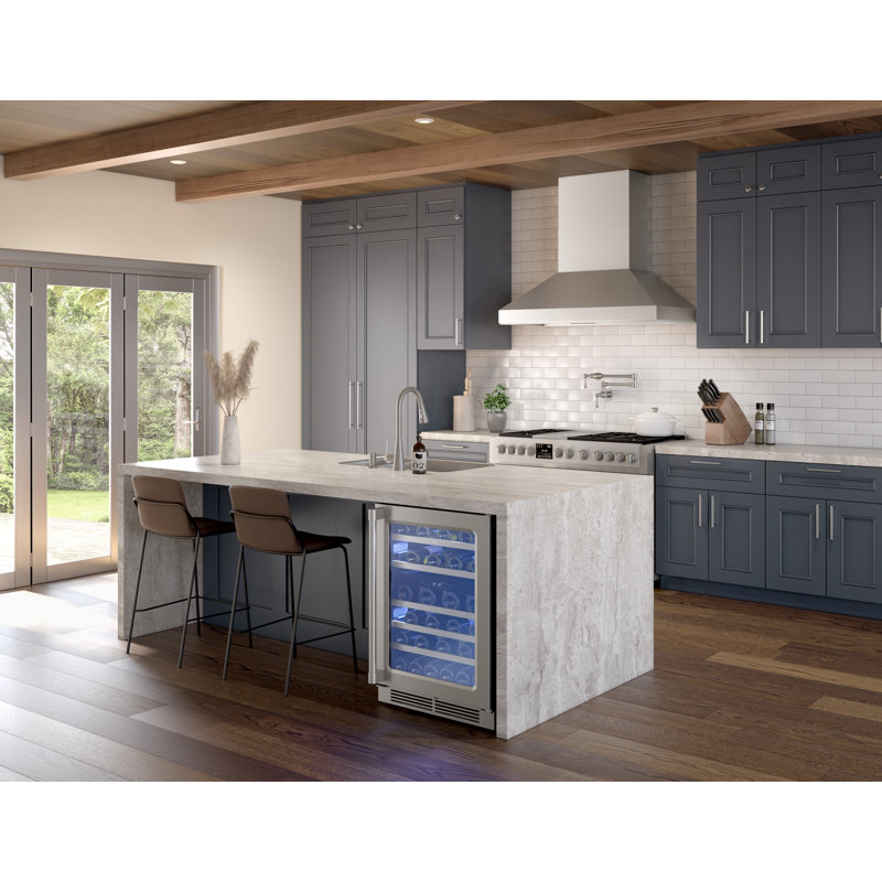 48" Stainless Steel Wall Mounted Range Hood with Nightlight