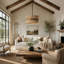 Luminaire suspendu en rotin tissé à la main de style bohème 18 pouces pour salle à manger, îlot de cuisine, salon, 4 lumières E12