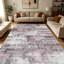 Tapis à rayures verticales bleues et blanches 1PC pour le salon, doux et confortable, convient à toutes les saisons, facile à entretenir, tapis de sol intérieur lavable à la machine, sous la table de ferme convenant à la table à manger, à la cuisine, à la chambre à coucher, au vestibule,-129762668