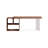 Nut-brown+Clear Rectangular Solid Wood+Acrylic desks-107286871