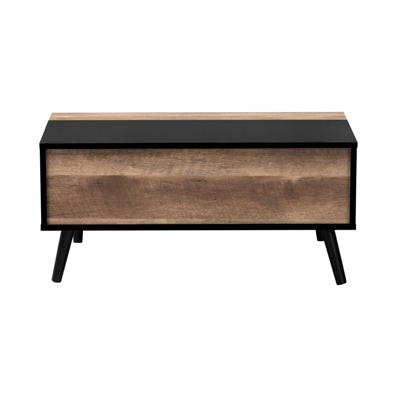Jensen Two-Tone Wood Lift-Top Coffee Table with Storage