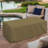 Belle Heavy Duty Multipurpose Outdoor Rectangle LAUREAN Firepit Cover, AEGEAN Durable UV Resistant Patio Waterproof Cover-2092374110-2092374082
