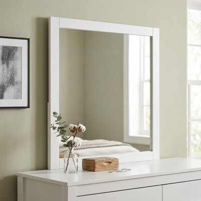 Cattleya blanc vif 32,25 po X P 36 po Miroir H Classic