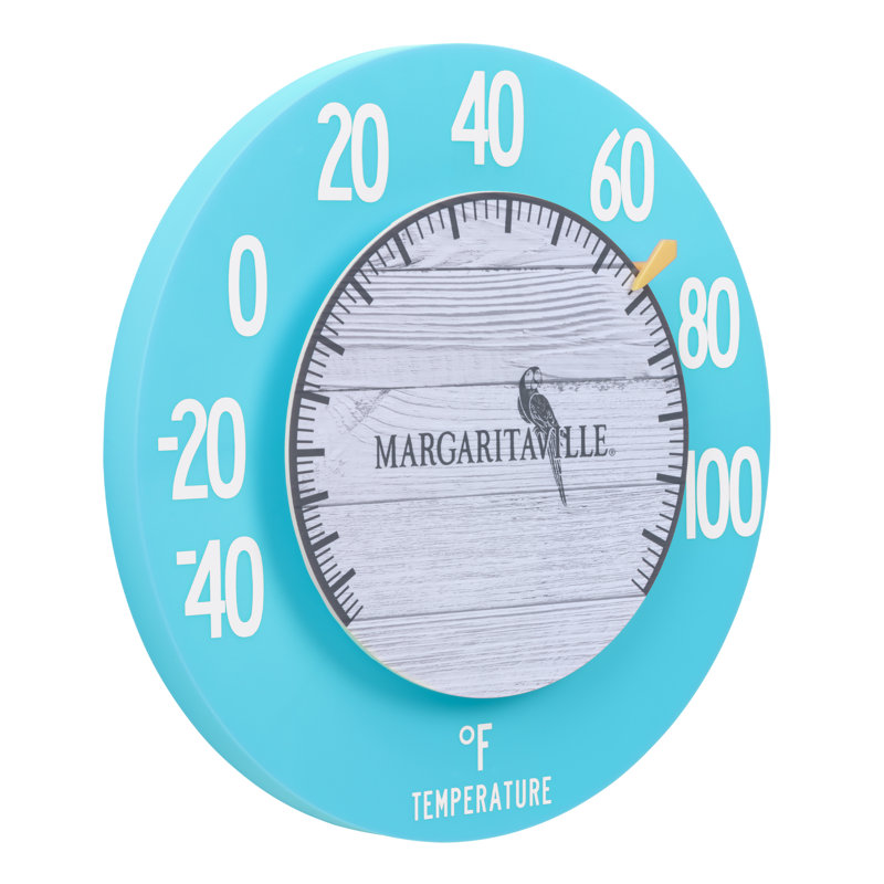 8" Margaritaville Floating Analogue Dial Thermometer, Teal