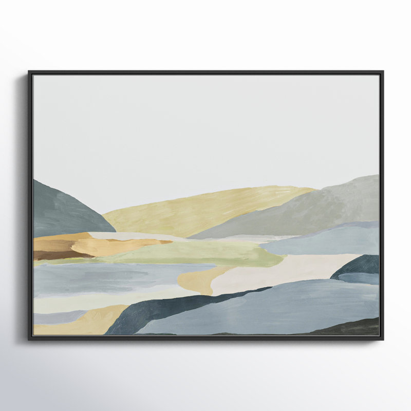 Blair Warm Hills II - reproduction d'art sur toile, H 31,5 po x l 41,5 po x P 2 po, Toile noire