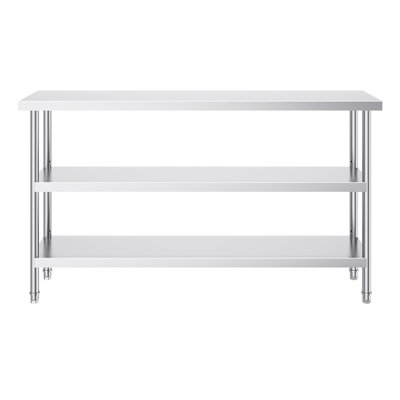 Table de préparation en acier inoxydable