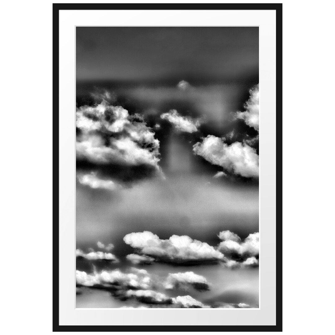 Gerahmtes Poster Wolken am blauen Himmel