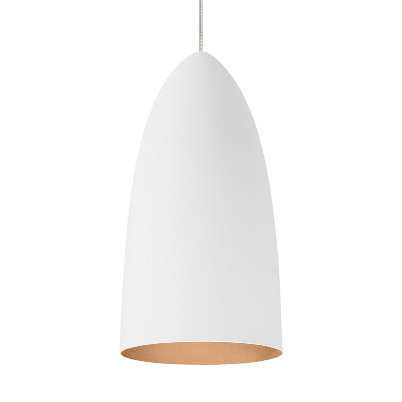 Signal 1 - Light Pendant, Rubberized White/Copper, No