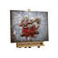 Handmade Traditional Characters Wall Decor on Metal