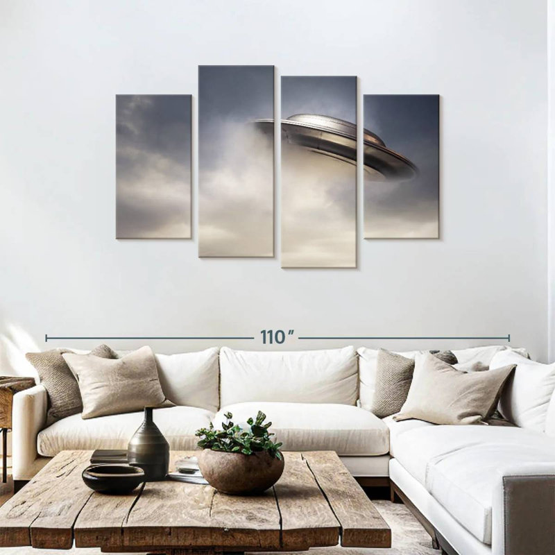 Kelan Flying UFO, 48" H x 75" W