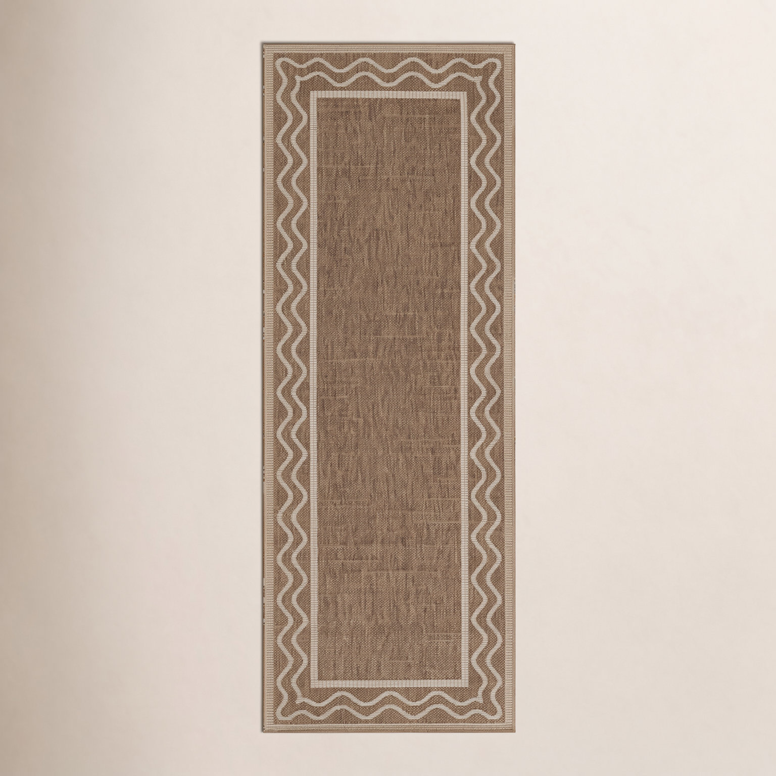 Saybrook Natural Hand-Woven Outdoor Rug, Runner 2'7" x 7'6"