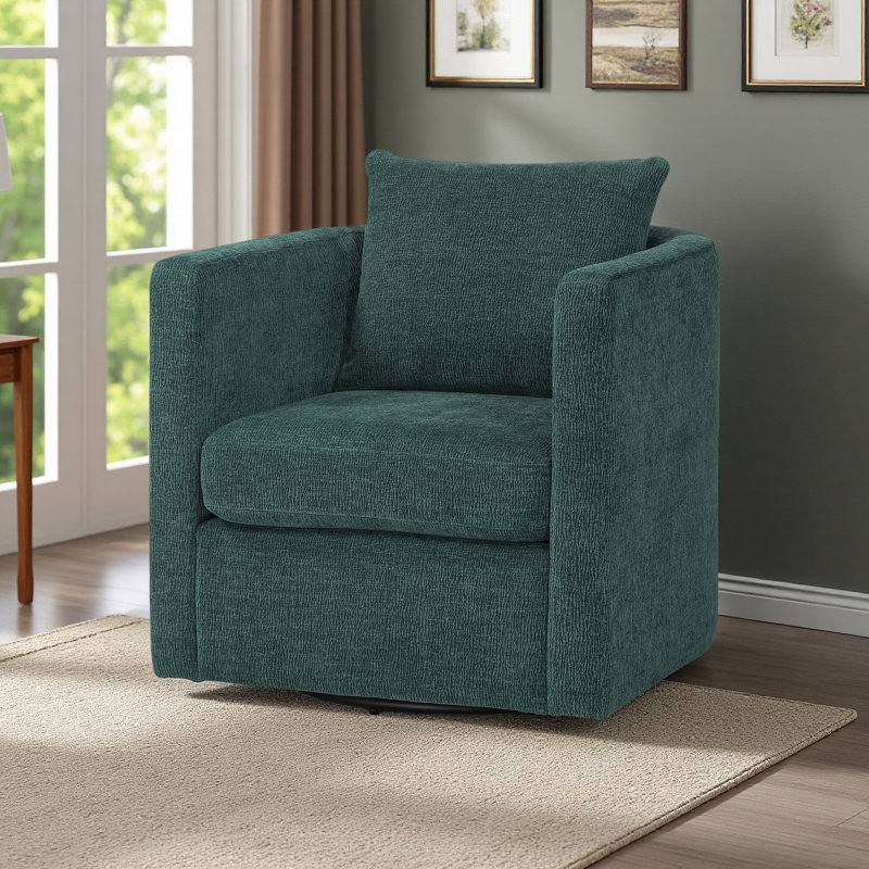 Fauteuil demi-tonneau pivotant, Peacock