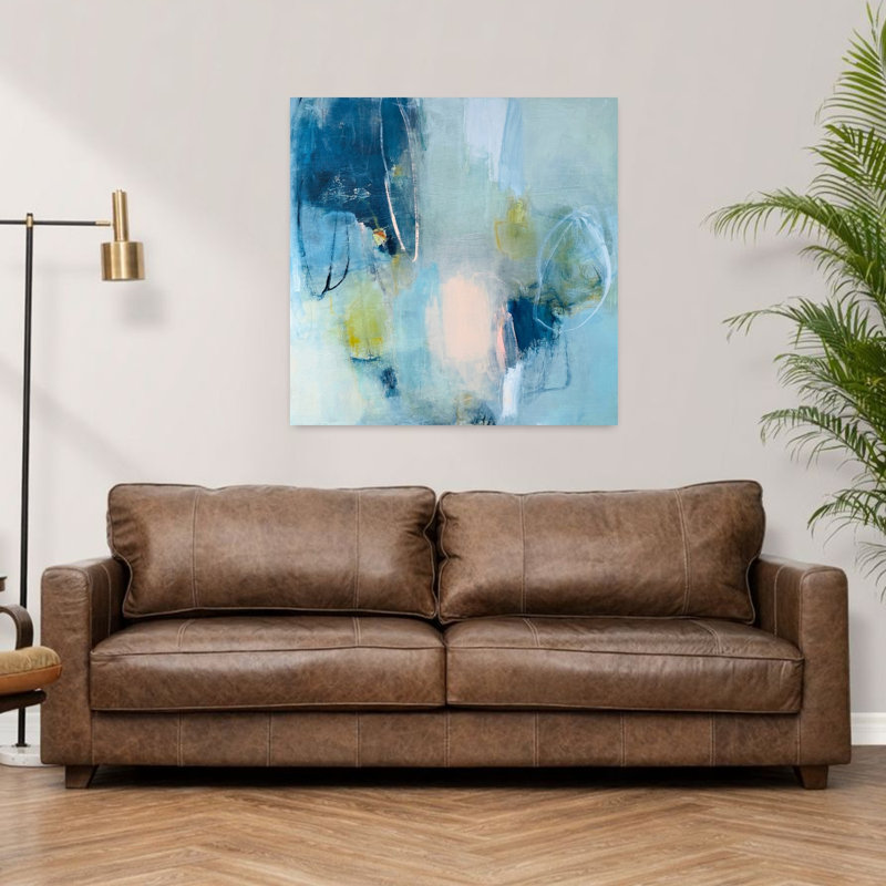 Échos, art contemporain abstrait, H 36 po x l 36 po