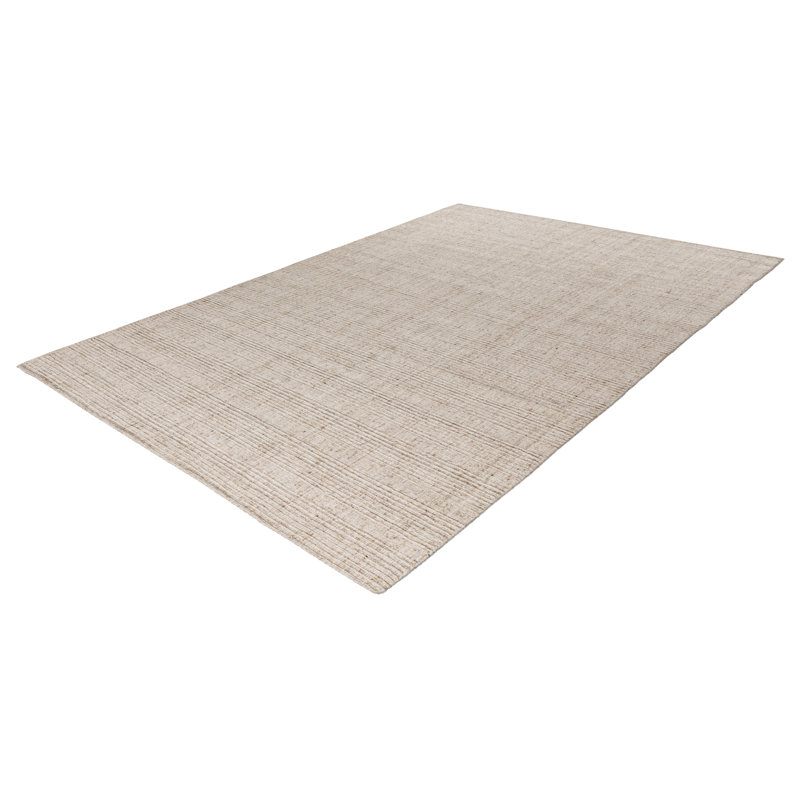 Jarven Wool Hand Woven Area Rug, Rectangular 200 x 290cm, Ivory