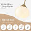Lustre globe moderne du milieu du siècle, 71 cm (28 po), 5 lumières en verre blanc laiteux