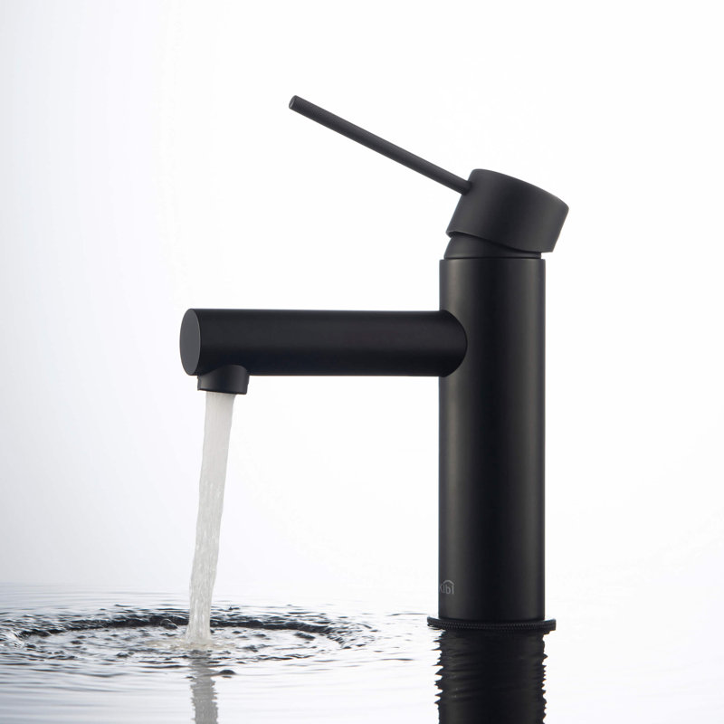 Circular X Single-handle Bathroom Faucet, Matte Black, Without Pop Up Drain