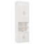  Grand lit escamotable, ensemble de bureau, 2 tablettes latérales, lit escamotable mural, blanc-1915168995