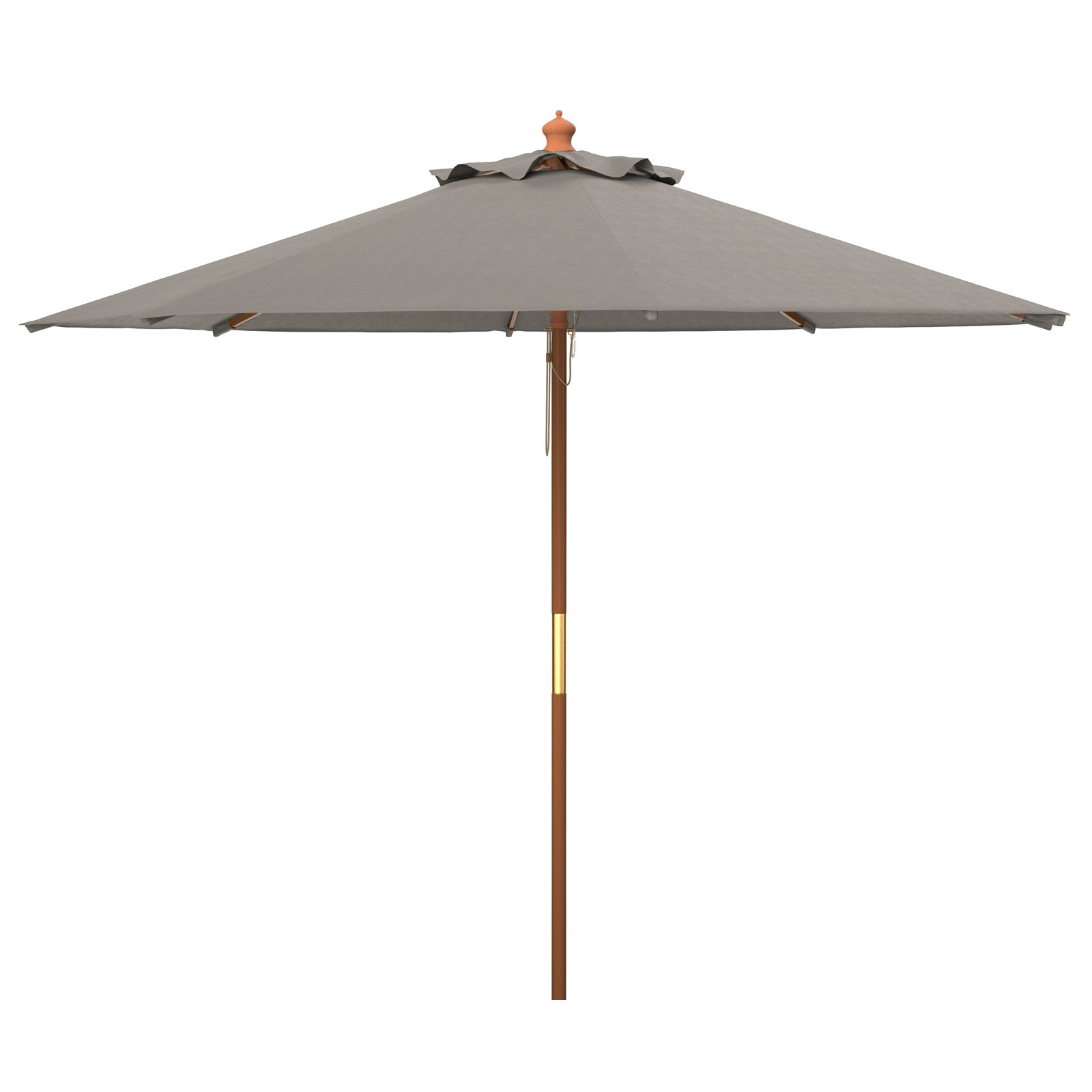Ellarose 130'' Outdoor Umbrella, Gray