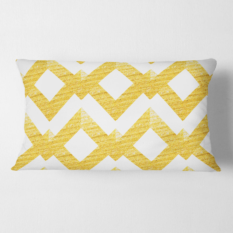Coussin lombaire à motif à lignes scintillant