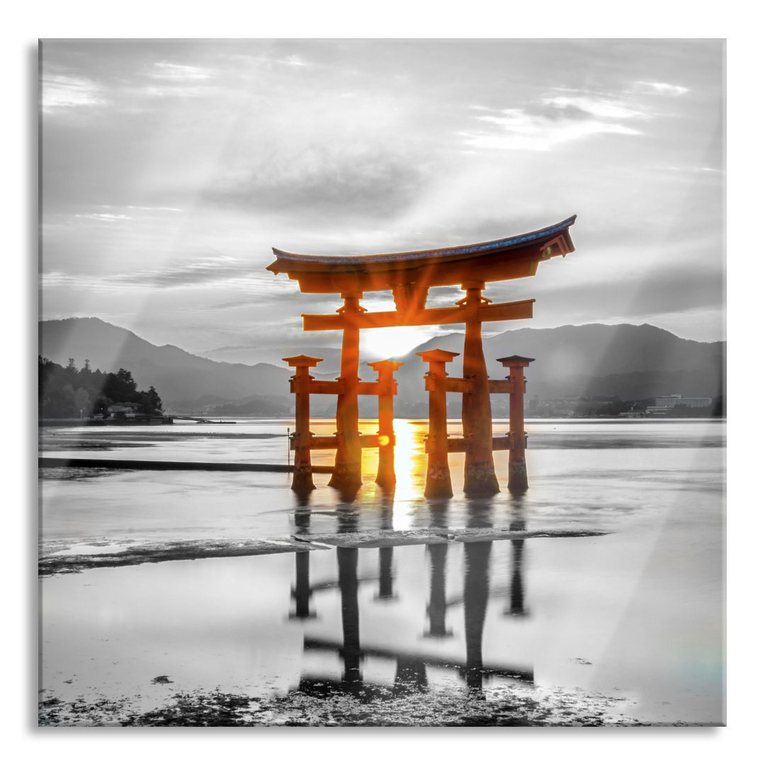 Glasbild Schönes Torii in Miyajima