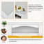 32'' W White Electric Fireplace with 5000 BTU