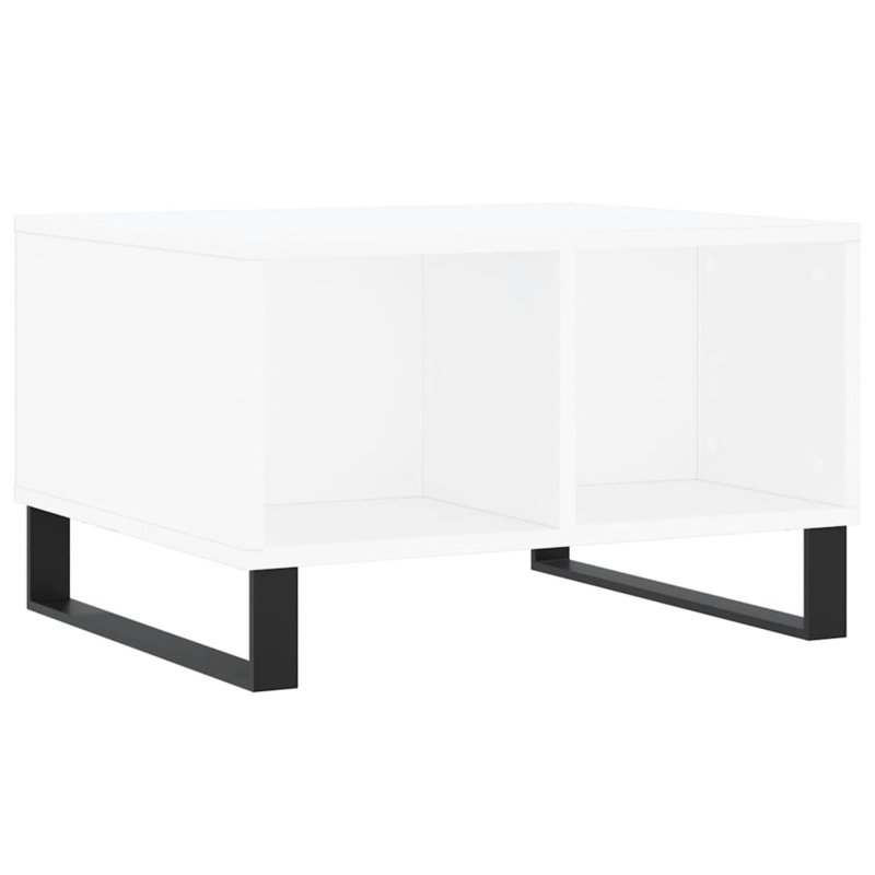 Mitra Sled Coffee Table with Storage, White