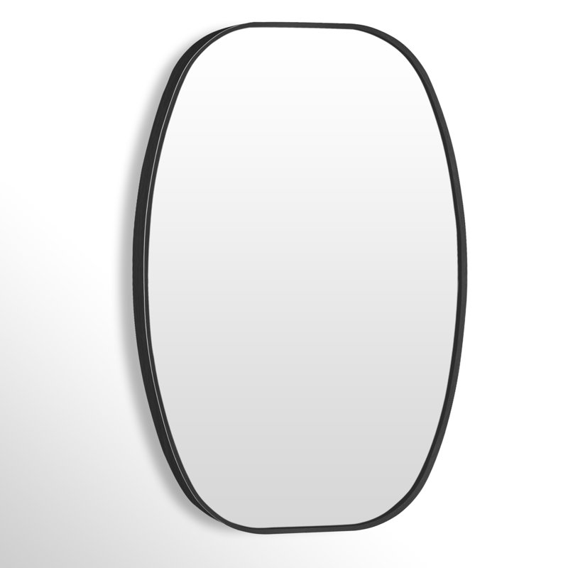 Miroir mural, 48 po x 30 po, Noir