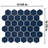 Hudson Due 2" Hex 10-7/8 " x 12-5/8 " Porcelain Mosaic Floor and Wall Tile-1821852940
