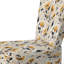 Chaise d'appoint rembourrée style rétro jaune et bleu sarcelle Flair Gardens Serenity