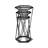 Brunetto Plant Stand 1 Tier Set of 3