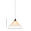 Mini-luminaire suspendu suspendu avec tige en verre ambré 12 po-32465573