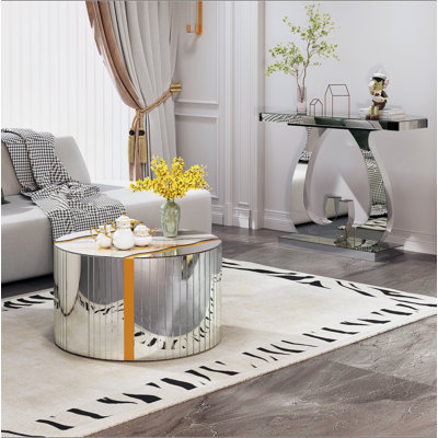 Table basse compacte en marbre