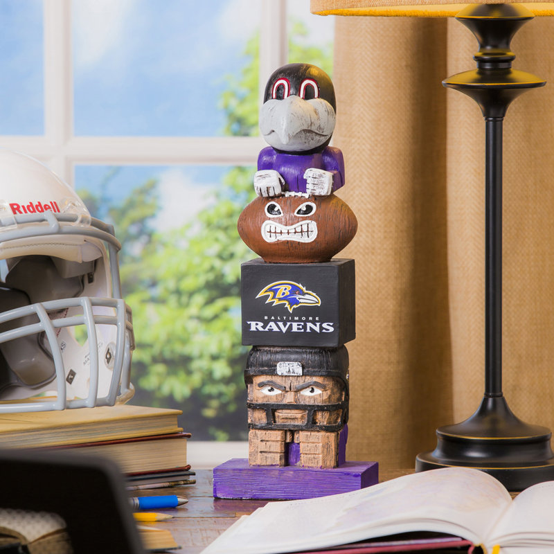 Statue NFL Tiki Totem Garden, Ravens de Baltimore