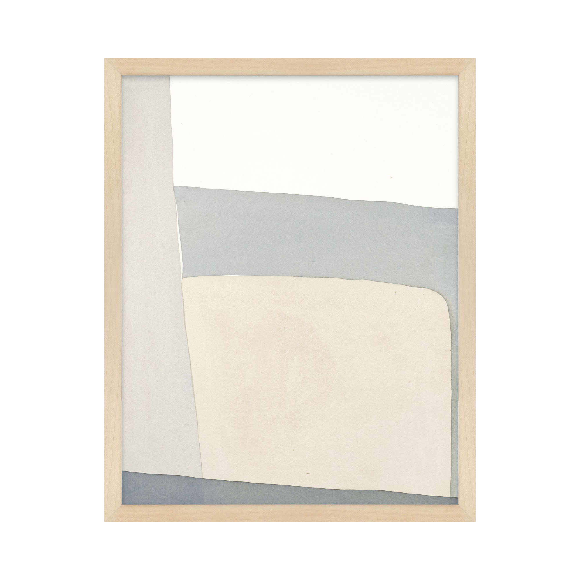 Simple Grey by Julia Balfour, Brown Framed Paper, 20" H x 16" W x 1.25" D