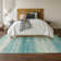 Premium Machine Washable Prisco Teal Rug
