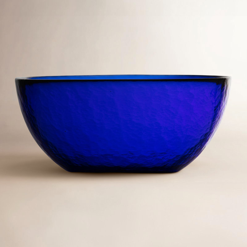 Los Cabos Glass Dinnerware 6" / 21oz. Cereal Bowl, Cobalt