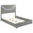 Ives Eastern Panel Bed LED Headboard High Gloss-105493891-105493888