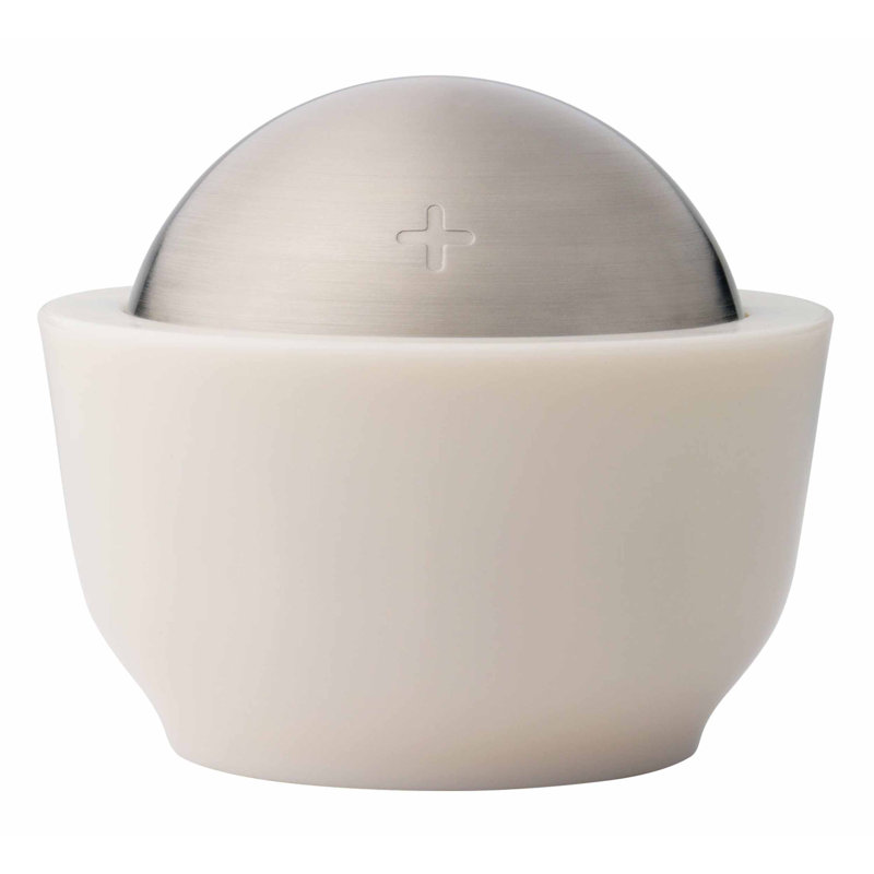 Salière et sucrier Chef'n Dash avec couvercle rabattable, 3 7/8 po x 4 1/4 po, blanc