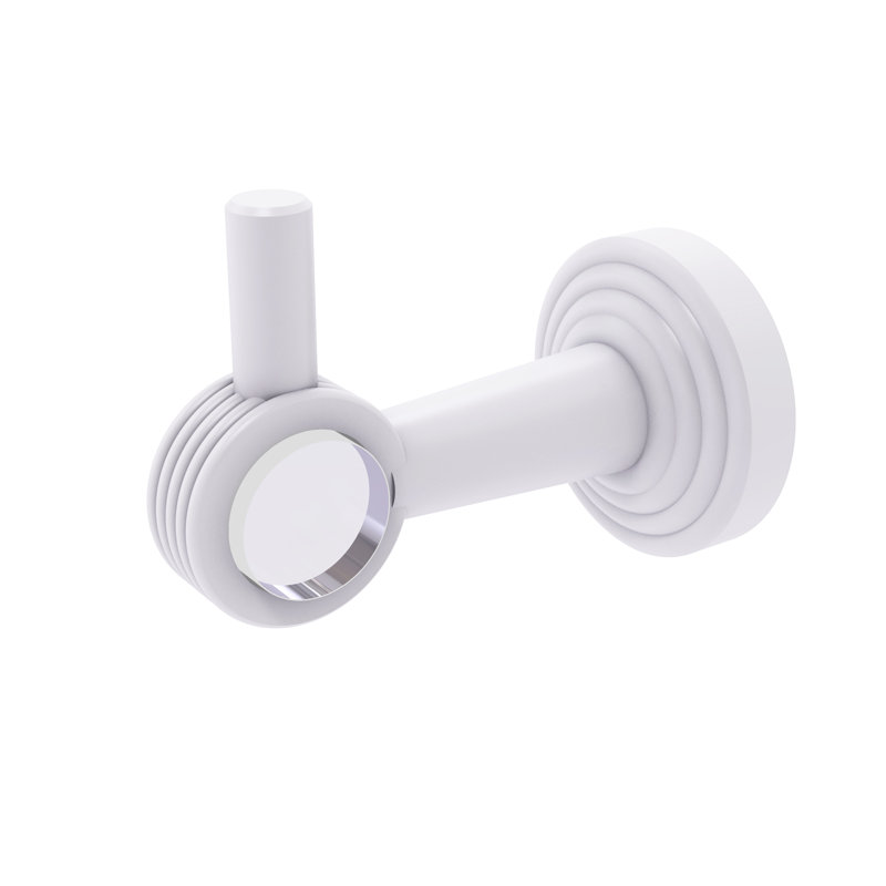 Pacific Beach Wall Mounted Robe Hook, Matte White