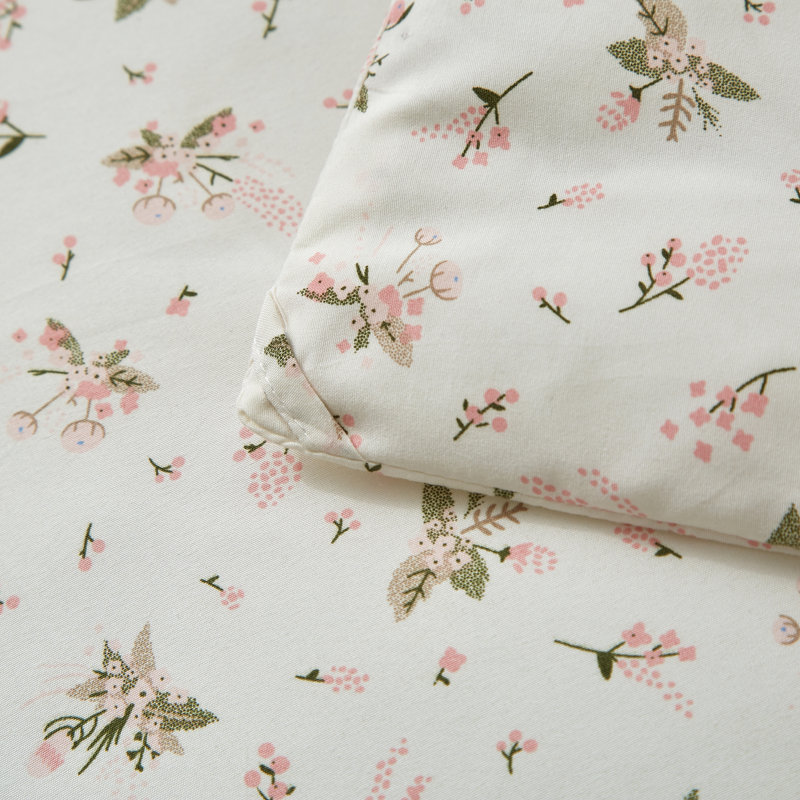 Microfiber Floral Print Comforter Set, Twin XL Comforter + 2 Shams